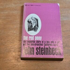 Bantam Books The Red Pony Paperback John Steinbeck Vintage 1955‎ Book